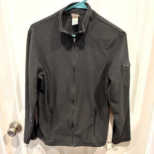 L.L. Bean Black Fleece Shell Full Zip Jacket Women’s‎ size Medium